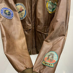 【曜日割引対象外】 アヴィレックス AVIREX G-1 レザー フライトジャケット トップガン ライダース レザージャケット ジャケット ブラウン Lサイズ 201MT-4568 VB