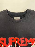 シュプリーム SUPREME ×yohji yamamoto 21AW CREWNECK ビッグロゴスウェット コラボモデル XL スウェット ブラック 101MT-5020