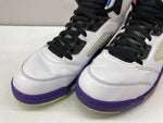 ナイキ NIKE 20年製 AIR JORDAN 5 RETRO BEL-AIR エア ジョーダン レトロ ベルエア AJ5 ジャンプマン シューズ 白 紫 DB3335-100 メンズ靴 スニーカー ホワイト 27.5cm 104S-853