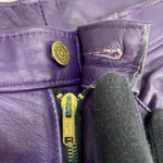 【曜日割引対象外】 ショット SCHOTT レザーパンツ USA製 30サイズ ボトムスその他 パープル 201MB-1135 VB