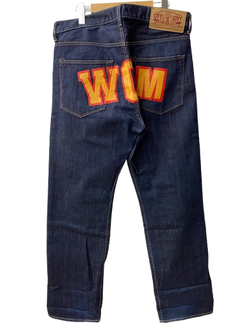 ア ベイシング エイプ A BATHING APE Crystal Stone Shark High Waist Denim PANTS WCM デニム ブルー Lサイズ 201MB-883