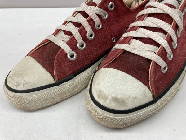 コンバース CONVERSE 90s ALL STAR LOW オールスターロー スエード ヴィンテージ USA製 シューズ 赤 メンズ靴 スニーカー レッド US7 104S-888