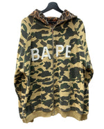 アベイシングエイプ A BATHING APE REVERSIBLE CAMO Hoodie リバーシブル カモ フーディ 緑 茶 -- パーカ カモフラージュ・迷彩 ブラウン 104MT-2098