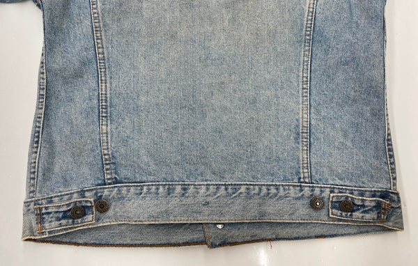 リーバイス Levi's 90s 90年代 75506-0412 デニム トラッカージャケット Gジャン カナダ製 青 サイズ44 ジャケット 無地 ブルー 104MT-2256