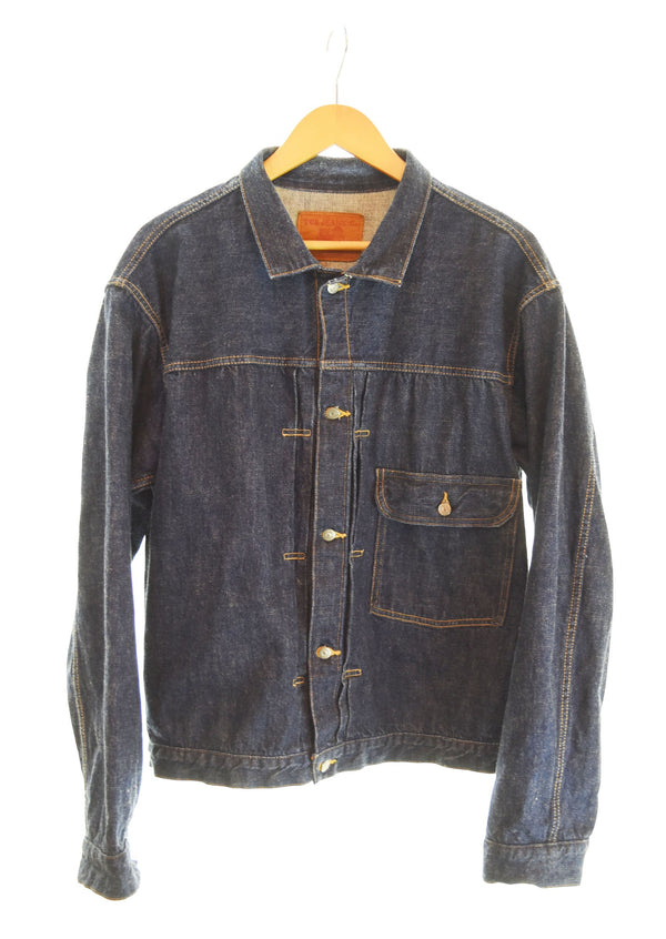 ティーシービー ジーンズ TCB jeans  1st デニムジャケット Gジャン 青 46 ジャケット ブルー 103MT-2148