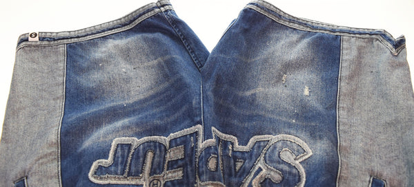 サプール SAPEur ヴィンテージ デニム ショートパンツ ハーフパンツ ブルー LLサイズ 103MB-514