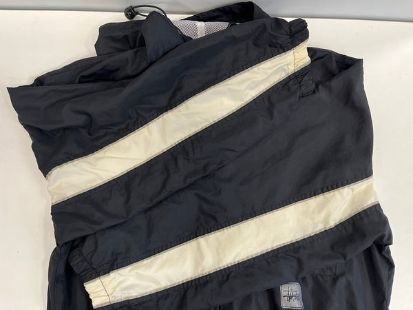 ステューシー STUSSY old stussy sport ナイロンセットアップ トラックジャケット トラックパンツ スーツ・セットアップ ブラック Lサイズ 101MB-593