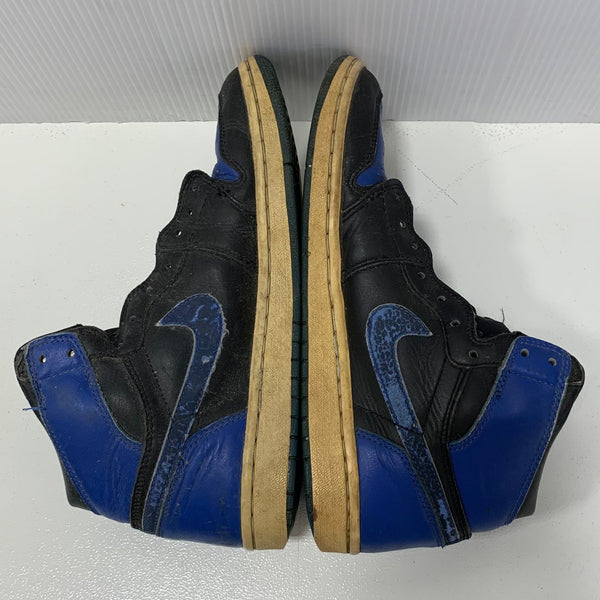 観賞用 ナイキ NIKE 2001年復刻 エア ジョーダン 1 レトロ ハイ AIR JORDAN 1 RETORO 010709 Y2 メンズ靴 スニーカー ブルー 25.5cmサイズ 201-shoes1278