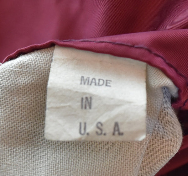 コリンス CORINTH 80's - 90's MA-1  CORINTH MFG.CO ボルドー MADE IN USA フライト ジャケット Flight Jacket  MA-1-1500 ジャケット ワインレッド Mサイズ 103MT-3447