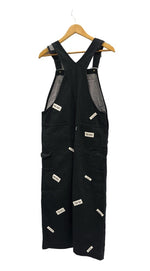 ピンクハウス PINK HOUSE ジャンパースカート ワッペン 総柄 黒 スカート P0199FA02 ワンピース ブラック 101LT-172