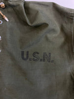 ミリタリー military ヴィンテージ Vintage 40s US ARMY デッキレインパーカー ステンシル入り ジャケット カーキ Sサイズ 101MT-4880