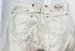 ラルフローレン RalphLauren ペンキデニム ホワイトデニム ドーナツボタン サスペンダーボタン シンチバック  デニム ホワイト サイズ 32/30 104MB-363