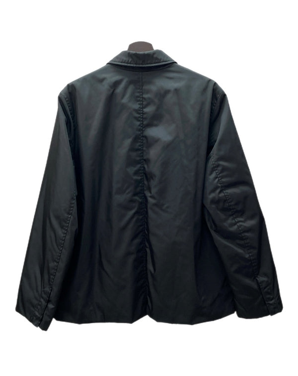 プラダ PRADA NYLON JACKET ナイロン ジャケット ジップアップ アーカイブ アウター 黒 ジャケット 無地 ブラック Sサイズ 104MT-1549