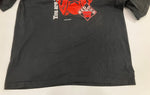 US US古着 90’s 90年代 FRUIT OF THE LOOM BESTタグ RED DOG レッドドッグ アニマルプリント 企業モノ VINTAGE ヴィンテージ XL Tシャツ ブラック LLサイズ 101MT-5057