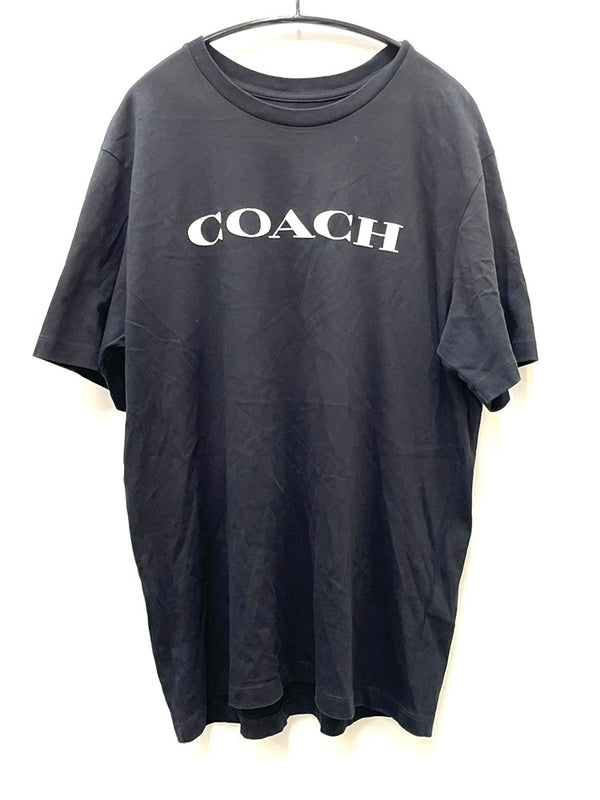 コーチ COACH クルーネック フロント ロゴ  エッセンシャル TEE C9693 Tシャツ ブラック L 601MT-44