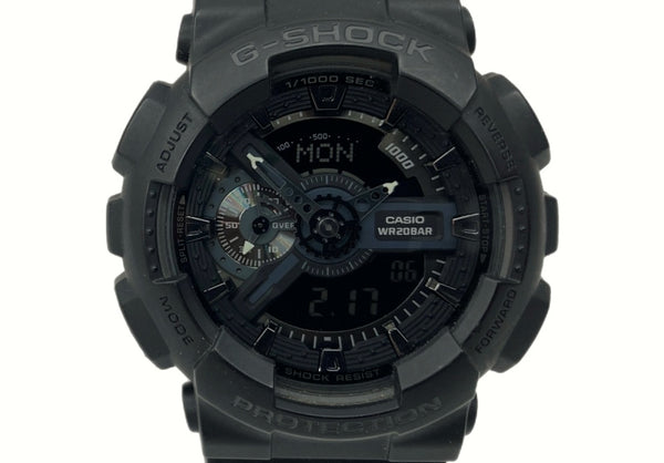 ジーショック G-SHOCK CASIO カシオ マット 耐衝撃構造 20気圧防水 アウトドア 腕時計 ウォッチ 5146 黒 GA-110 メンズ腕時計ブラック 104T-20