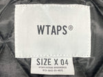 ダブルタップス WTAPS TEAM JACKET NYLON TWILL チーム ジャケット クロスボーン ツイル ブルゾン 刺繍 BLACK 黒 212TQDT-JKM01 SIZE04 ジャケット ロゴ ブラック 104MT-758