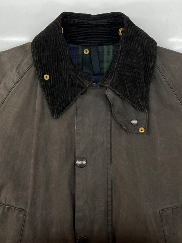 バブアー Barbour BEDALE JACKET ビデイル ジャケット ダブルジップ オイル ワックス 裏チェック アウター 茶 A104 サイズ C36/91CM ジャケット 無地 ブラウン 104MT-1886
