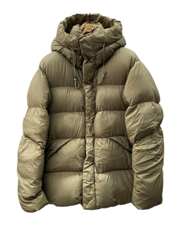 テンシー Ten c ALPINE DOWN JACKET アルパイン ダウン ジャケット ガーメントダイナイロン ジップアップ アウター 緑 TC-J1128 サイズ 48 ジャケット 無地 カーキ 104MT-1422