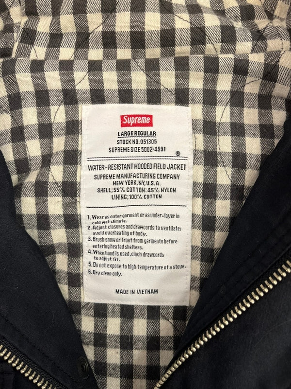 シュプリーム SUPREME 00s 2000年代 Hooded Field Jacket フーデッドフィールドジャケット 黒 LARGE REGULAR 51305 ジャケット ブラック Lサイズ 101MT-5375