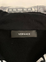 ヴェルサーチェ VERSACE ジップアップパーカー フーディ 黒 BLK パーカ ブラック Sサイズ 101MT-3682