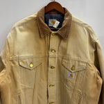 【曜日割引対象外】 カーハート Carhartt 80's 90's トラッカージャケット 裏地ブランケット ダック ジャケット ベージュ 201MT-3734 VB