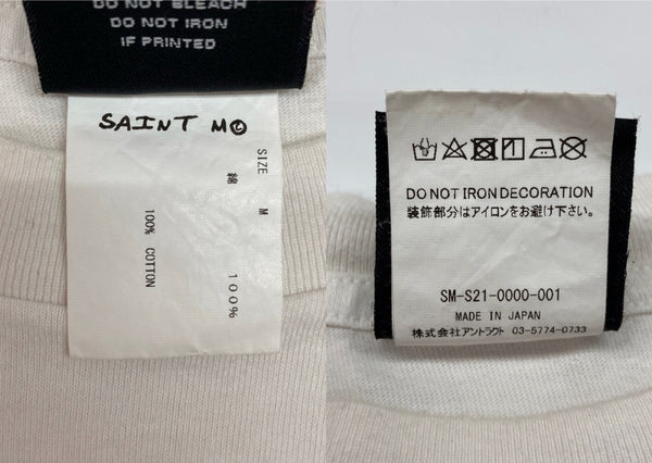セントマイケル SAINT MICHAEL 21SS S/S TEE DOOR ドア Tシャツ ロゴ 半袖 白 SM-S21-0000-001 Tシャツ プリント ホワイト Mサイズ 104MT-2007