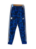 ア ベイシング エイプ A BATHING APE アディダス adidas BAPE TRACK PANTS ベイプ トラックパンツ カモフラ 迷彩 サルカモ 青 DP0190 ボトムスその他 ブルー Sサイズ 101MB-718
