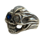 ビルウォールレザー BILL WALL LEATHER スカルリング ストーン 925刻印 ドクロ シルバーリング メンズジュエリー・アクセサリー 指輪・リング シルバー 101goods-176