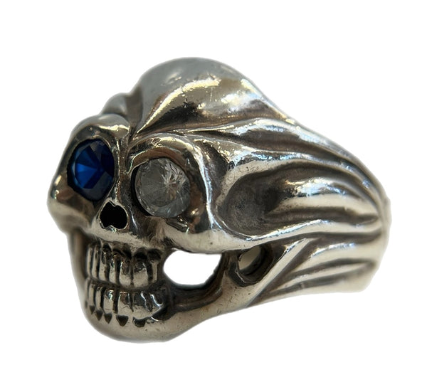 ビルウォールレザー BILL WALL LEATHER スカルリング ストーン 925刻印 ドクロ シルバーリング メンズジュエリー・アクセサリー 指輪・リング シルバー 101goods-176