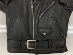 ショット SCHOTT DOUBLE RIDERS JACKET ダブル ライダース ジャケット ONESTAR 牛タグ ジップアップ バイカー アウター 黒 613 サイズ38 ジャケット 無地 ブラック 104MT-2227