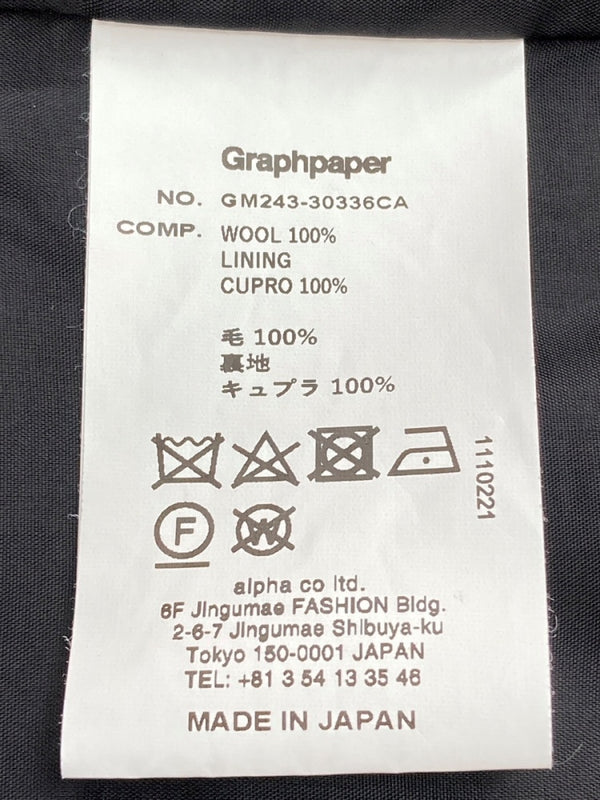 グラフペーパー Graphpaper ONLY ARK 別注 Scale Off Wool Stand Collar Blouson カラー ブルゾン 黒 GM243-30336CA SIZE 1 ジャケット 無地 ブラック 104MT-1566