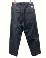 ダブルタップス WTAPS 21AW TUCK 01 タック TROUSERS COTTON FLANNEL トラウザーズ フランネル パンツ 黒 無地 212TQDT-PTM01 ボトムスその他 ブラック サイズ 1 104MB-95