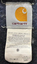 【曜日割引対象外】 カーハート Carhartt ダックワークジャケット 襟コーデュロイ レザーロゴ 00's C52MOS ジャケット グリーン XLサイズ 201MT-2780 VB