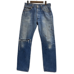【曜日割引対象外】 リーバイス Levi's 501 00's 00年製 USA製 バレンシア デニム ブルー W33 L36サイズ 201MB-1196 VB