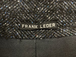 フランクリーダー FRANK LEDER NAVY NEP HERRINGBONE WOOL ヘリンボーンウール モーターサイクルコート マルチジップ ドイツ製 コート 無地 マルチカラー Sサイズ 104MT-939