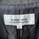 アルページュストーリー Arpege story ジレトレンチ サイドプリーツ ベルト付き ベスト グレー 201LT-456