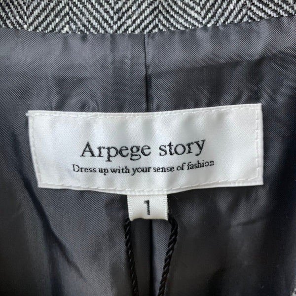 アルページュストーリー Arpege story ジレトレンチ サイドプリーツ ベルト付き ベスト グレー 201LT-456