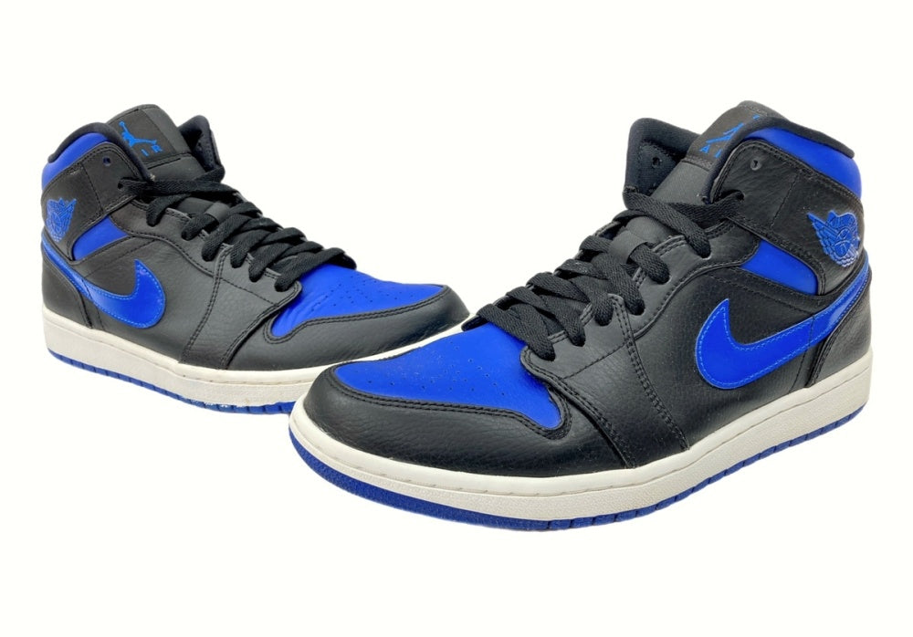 ナイキ NIKE 19年製 AIR JORDAN 1 MID ROYAL エア ジョーダン ミッド ロイヤル AJ1 ジャンプマン 青 黒  554724-068 メンズ靴 スニーカー ブルー 28cm 104-shoes526 | 古着通販のドンドンサガール