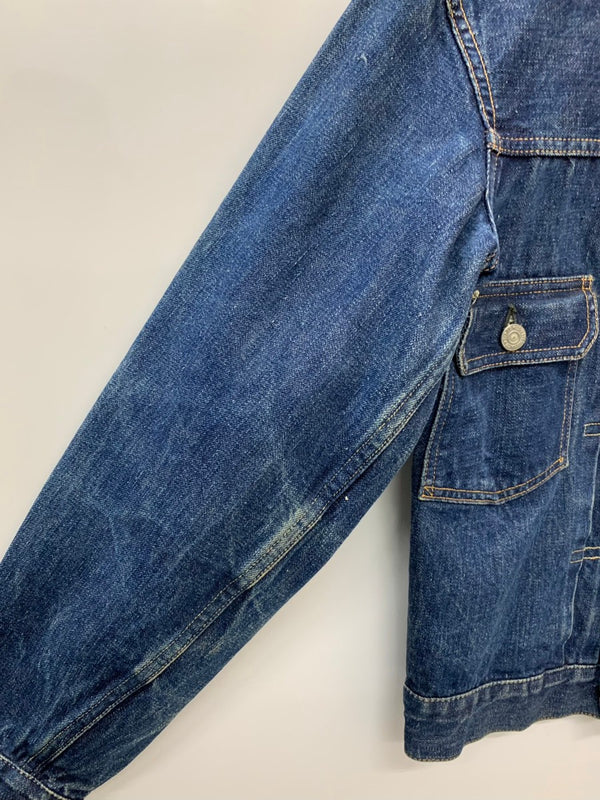 【曜日割引対象外】 リーバイス Levi's 50's 507XX 2nd 革パッチ 両面タブ デニム VINTAGE ジャケット 201MT-3030 VB