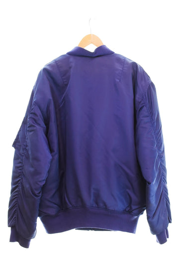 ラルフローレン RalphLauren 90s POLO SPORT MA-1 フライトジャケット ポロスポーツ ボンバージャケット  ジャケット パープル LLサイズ 103MT-2214