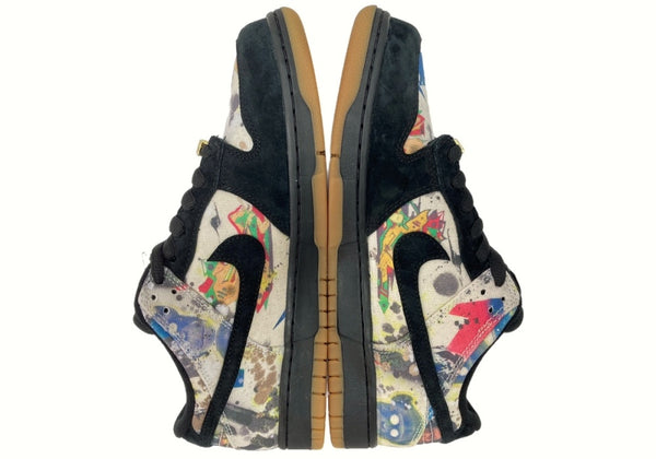 ナイキ NIKE 23年製 × SUPREME × RAMMELLZEE シュプリーム ラメルジー SB DUNK LOW ダンク ロー 黒 FD8778-001 メンズ靴 スニーカー ブラック 27.5cm 104-shoes584