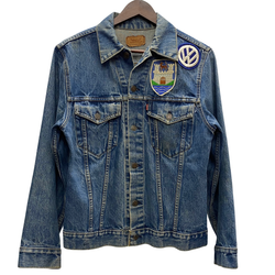 【曜日割引対象外】 リーバイス Levi's 70's~ 4th ワッペン デニムジャケット ジャケット ブルー 36サイズ 201MT-4471 VB