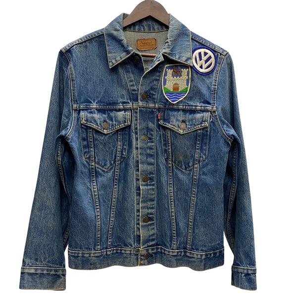 【曜日割引対象外】 リーバイス Levi's 70's~ 4th ワッペン デニムジャケット ジャケット ブルー 36サイズ 201MT-4471 VB