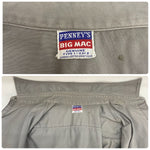 【曜日割引対象外】 ヴィンテージ vintage 50's 60's BIGMAC PENNEYS アーミークロス ワークシャツ 長袖シャツ グレー 201MT-4381 VB