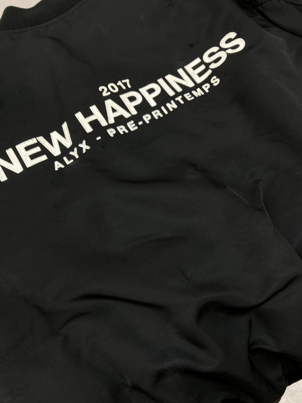 アリクス ALYX × ALPHA INDUSTRIES アルファ REVERSIBLE MA-1 JACKET リバーシブル ジャケット ボンバー フライト アウター 黒 912424 ジャケット 無地 ブラック Lサイズ 104MT-1978