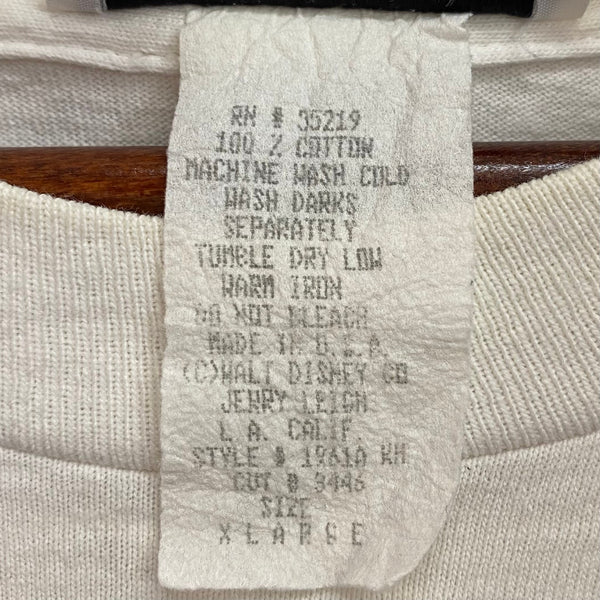 【曜日割引対象外】US古着 ディズニー Disney MICKEY by Jerry Leigh ミッキーマウス Tシャツ ホワイト 201MT-3644 VB