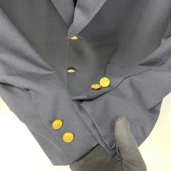 ブルックスブラザーズ Brooks Brothers 90's ３つボタン 金ボタン 紺 ブレザー USA製 ジャケット ネイビー 40サイズ 201MT-4246