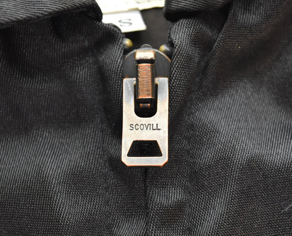 US US古着 80s CWU-55P Titan cloth Made in USA 80's タイタンクロス USA製 SCOVILLジッパー IDEALジッパー MIL-J84573 ジャケット ブラック Sサイズ 103MT-2990