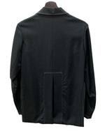 ワイズ Y's ヨウジヤマモト Yohji Yamamoto 03AW ウールギャバジン ステッチ テーラード WOOL 毛 日本製 BLACK 黒 YU-J01-100 ジャケット 無地 ブラック SIZE2 104LT-154